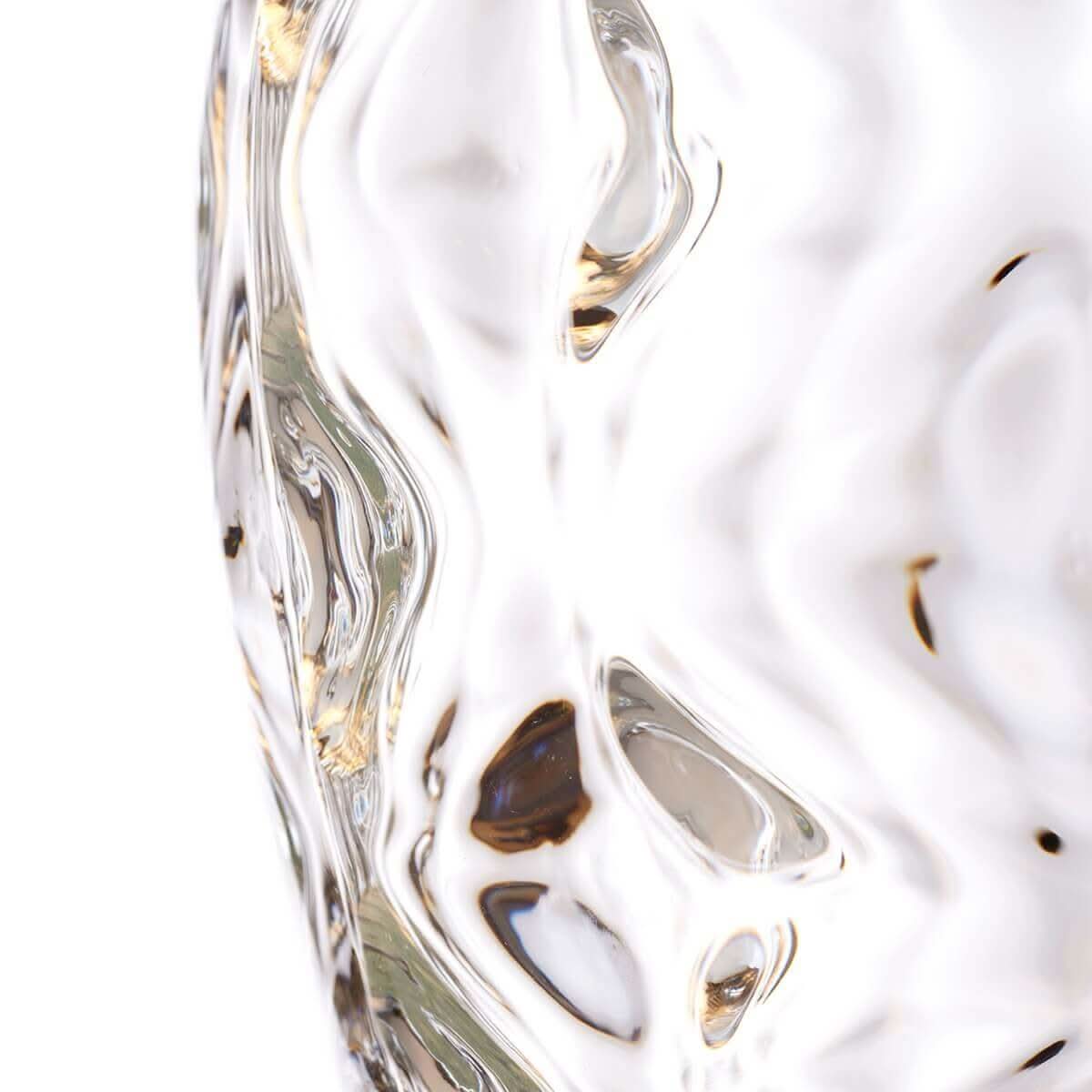 Lampe à poser Samara nickel poli et bleu, verre, H 71,5 cm