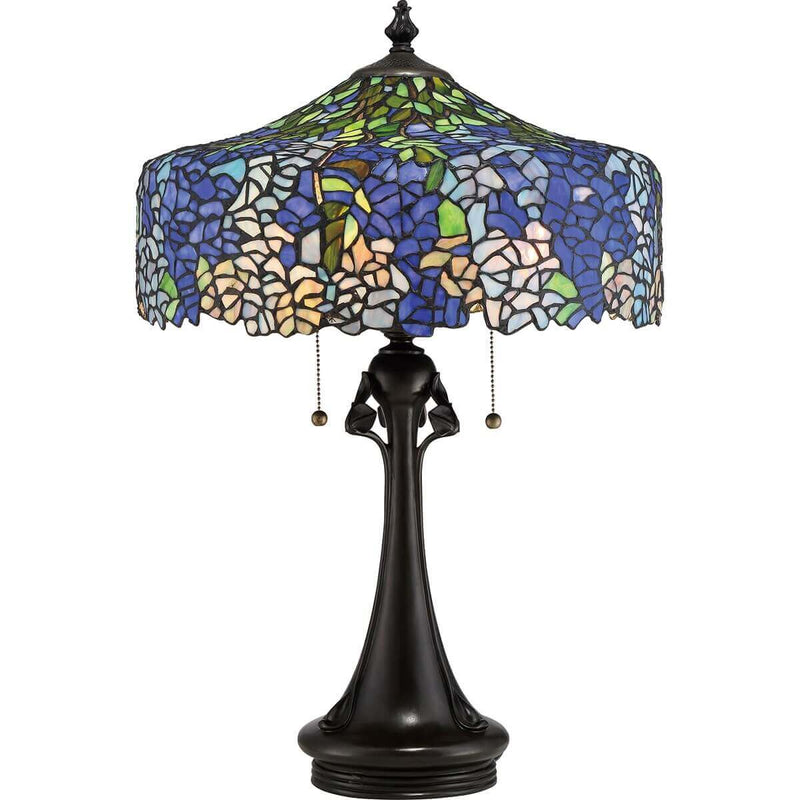 Lampe à poser Coba Light 3 lumières bronze, verre