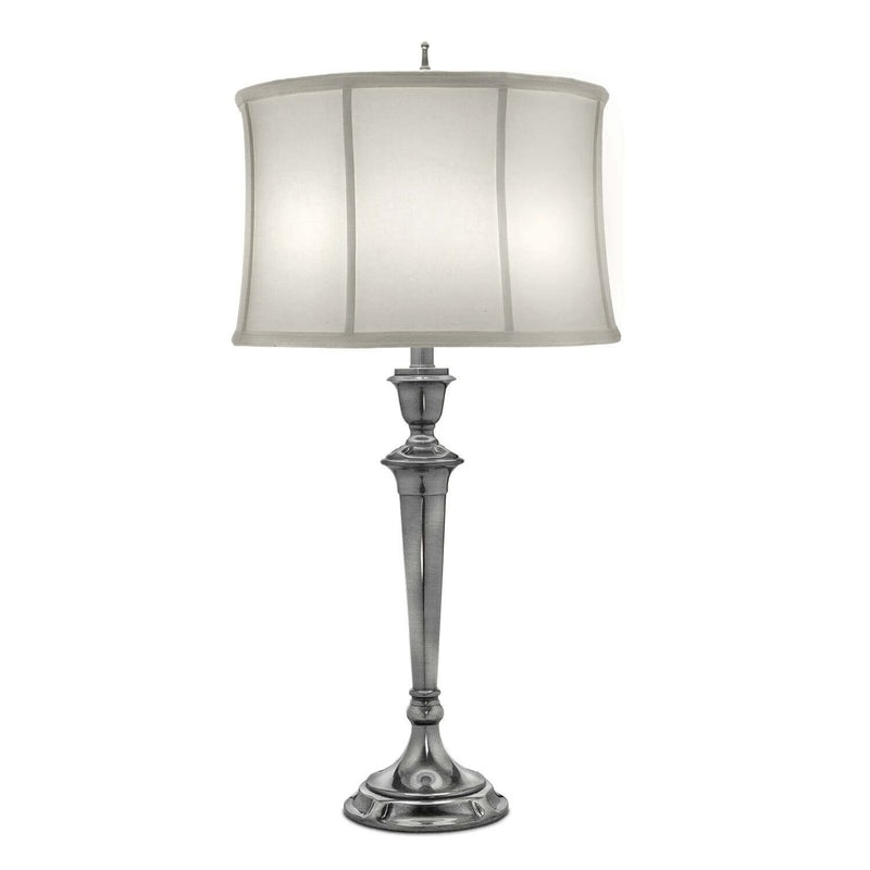 Lampe à poser Syracuse nickel, lin