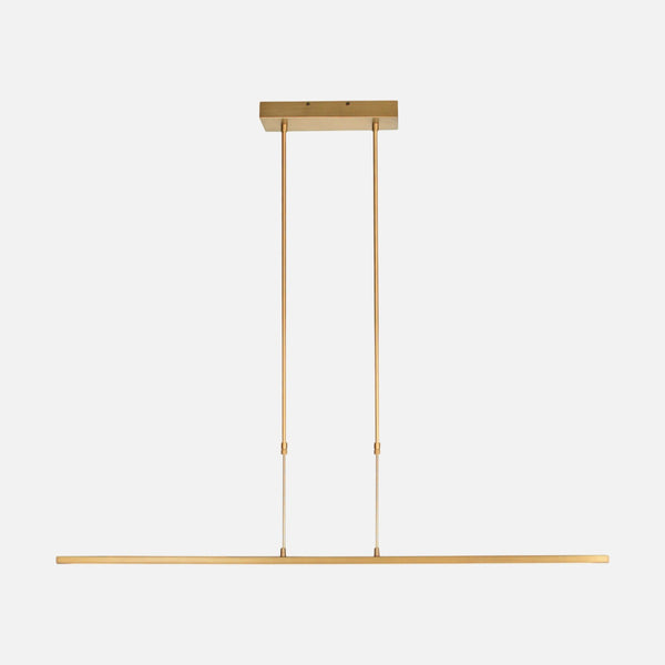 Modern gold chandelier, 122 cm dim-to-warm LED pendant light | Zelena