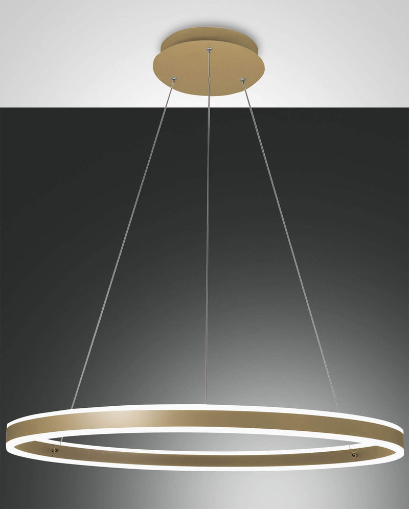Suspension Palau dorée, Ø 80 cm