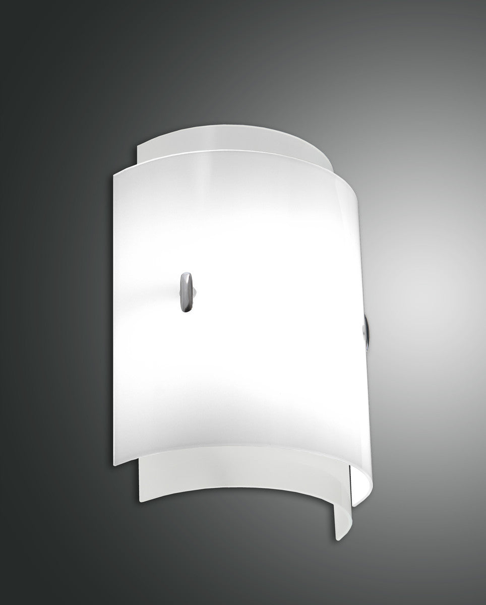 Applique murale Laila blanche, verre