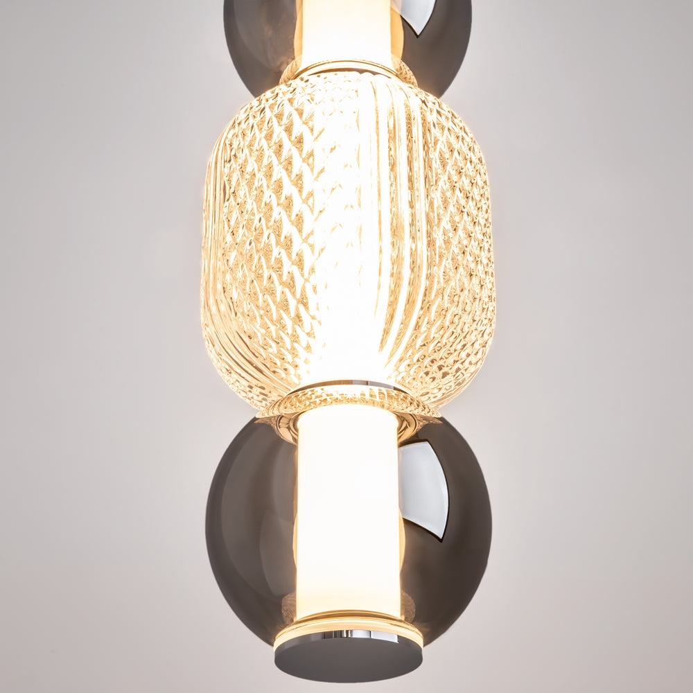 Drop Suspension luminaire argenté