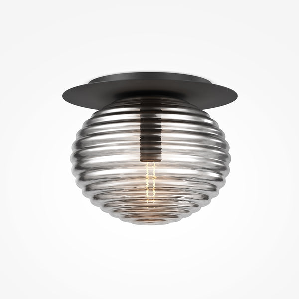 Black ceiling light reels