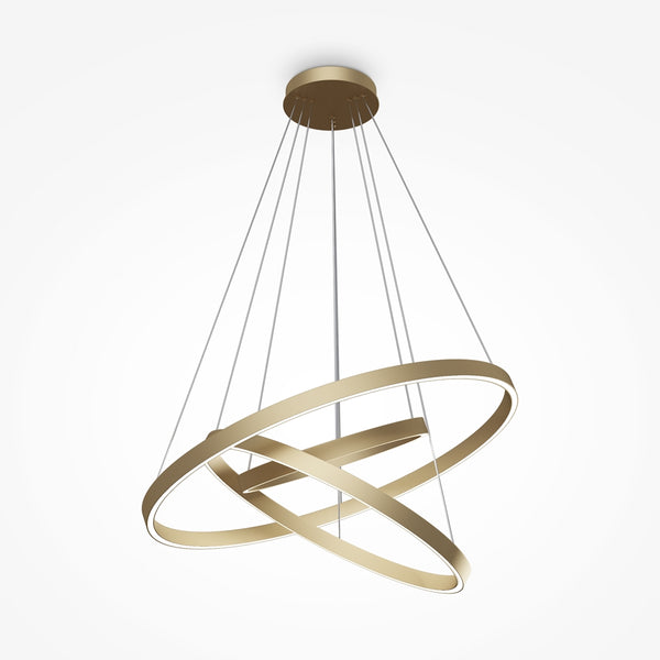 Rim gold pendant light