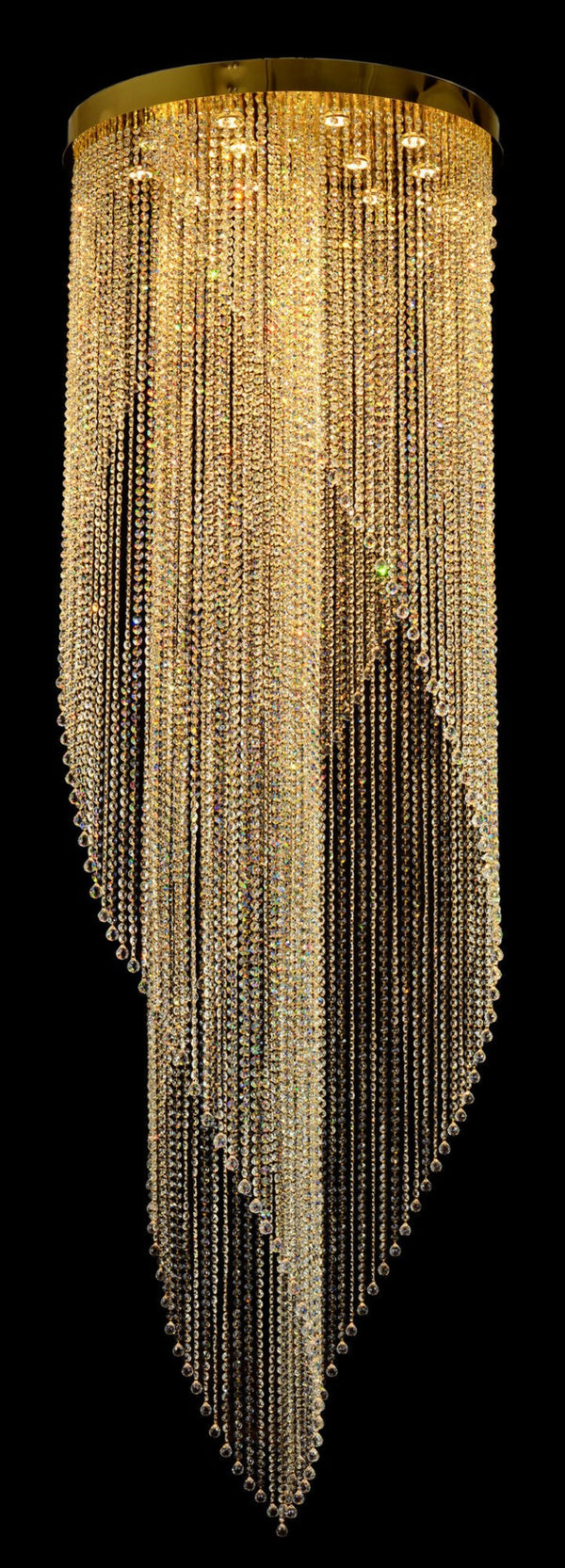 Spiral crystal pendant light TX516000012