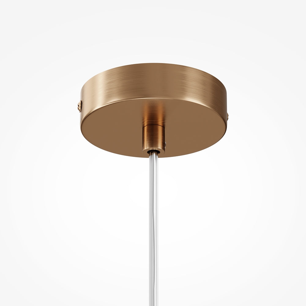 Basic form Suspension luminaire doré
