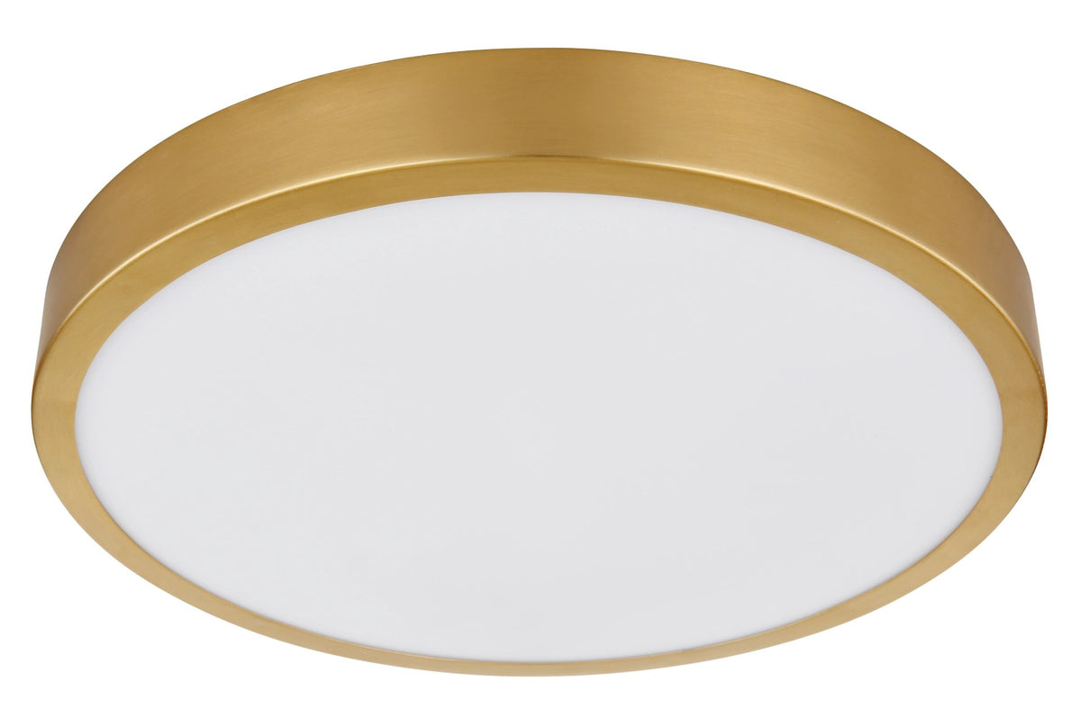 Plafonnier Tibey laiton, Ø 25 cm