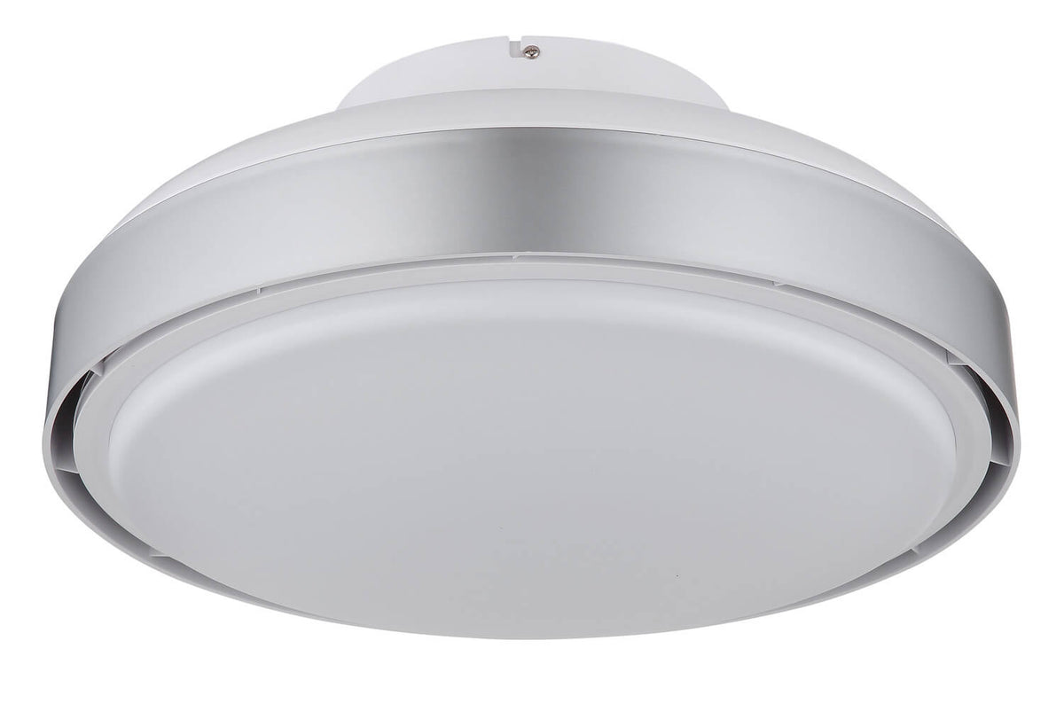 Ventilateur de plafond lumineux Carney blanc mat (03667SI)