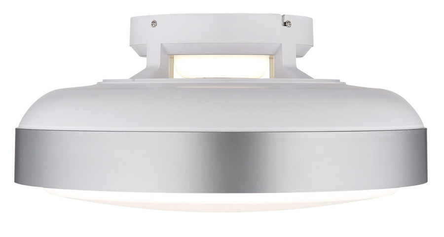 Ventilateur de plafond lumineux Carney blanc mat (03667SI)