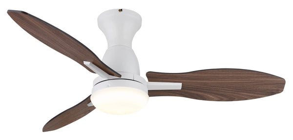 Ventilateur de plafond lumineux | Gale Blanc