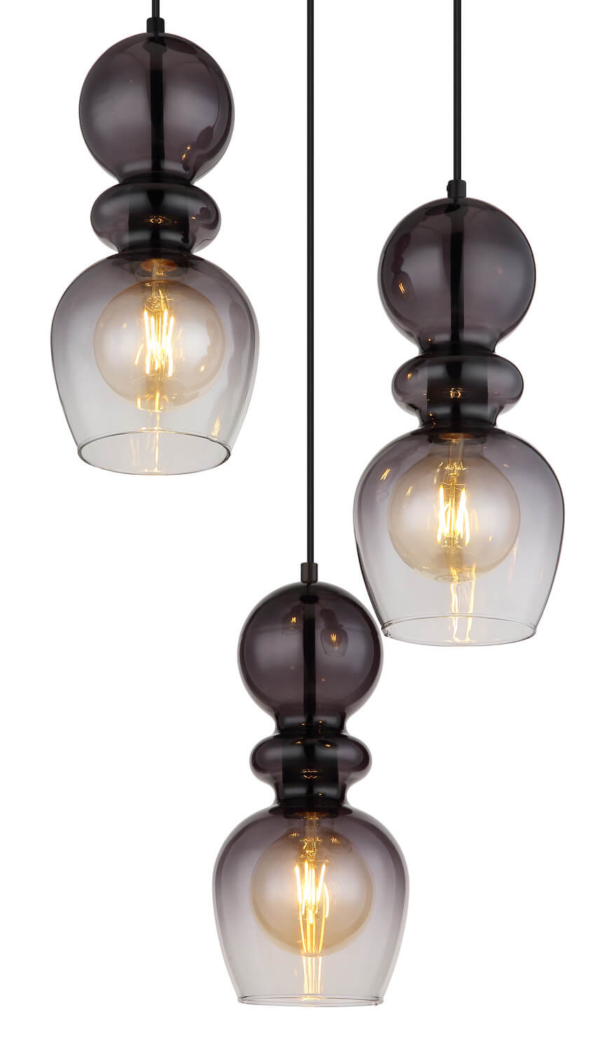 Suspension Clarity noire mat (15174-3H)