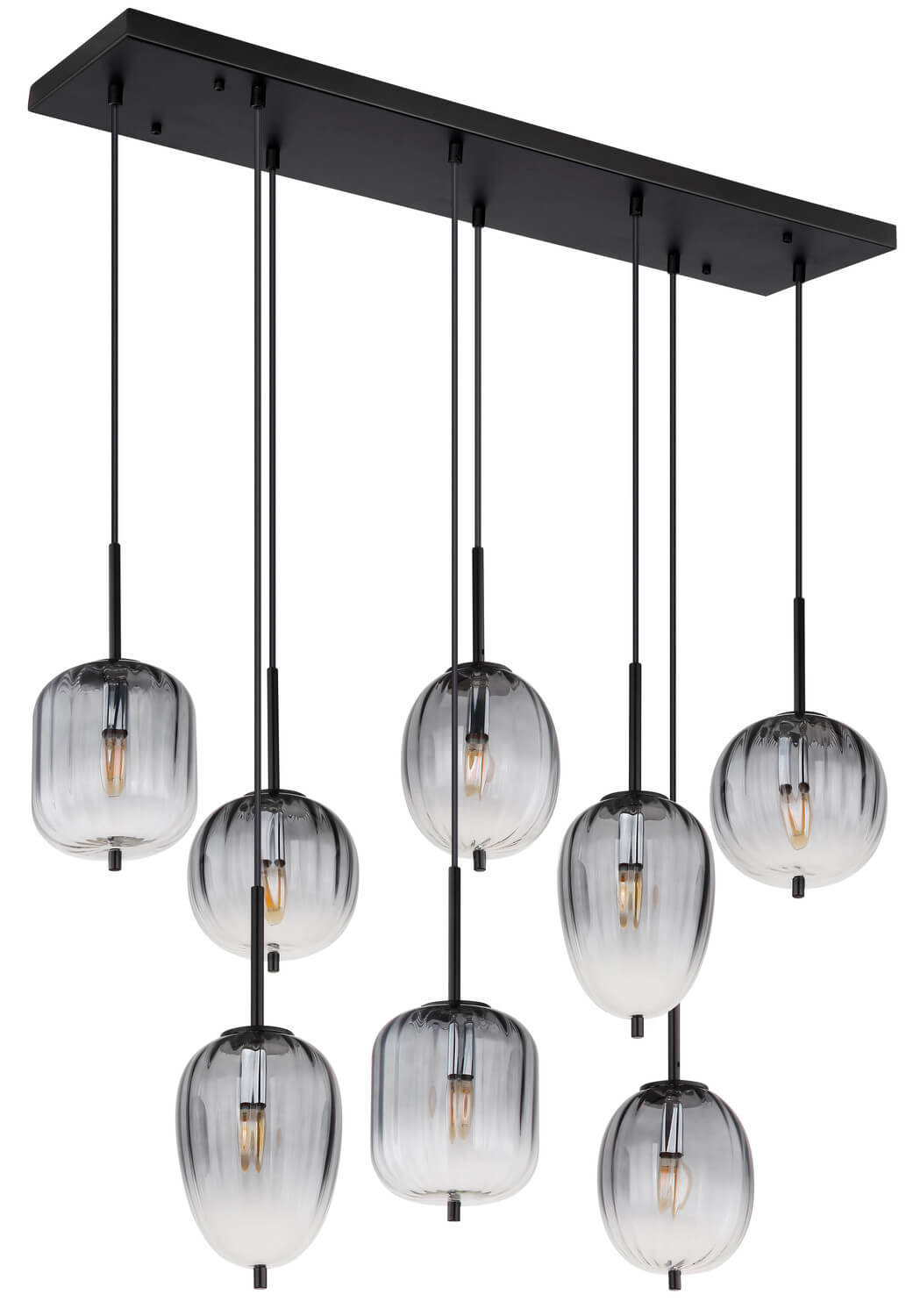 Suspension Attila noire mat (15215-8)