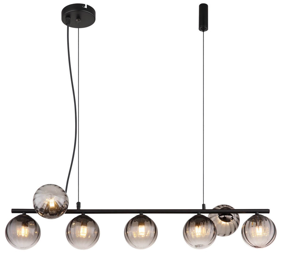 Suspension Dallerta noire mat (15216-7H)