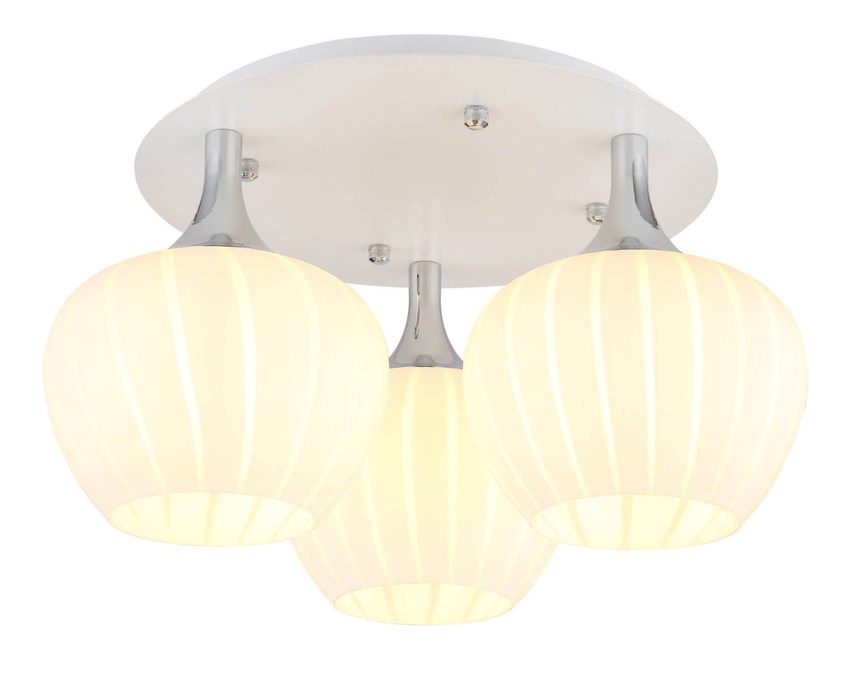 Plafonnier Maxy blanc mat, Ø 45 cm