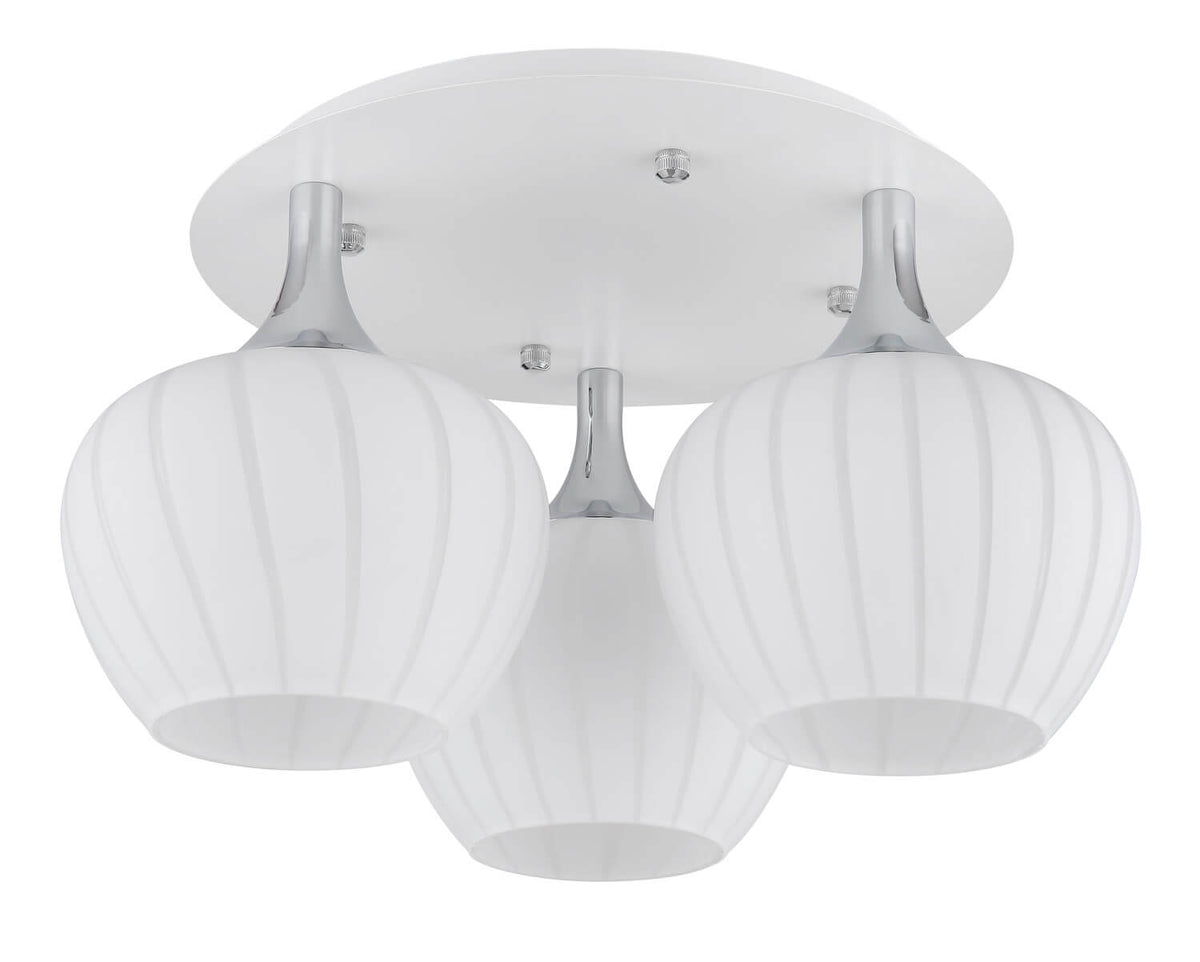 Plafonnier Maxy blanc mat, Ø 45 cm