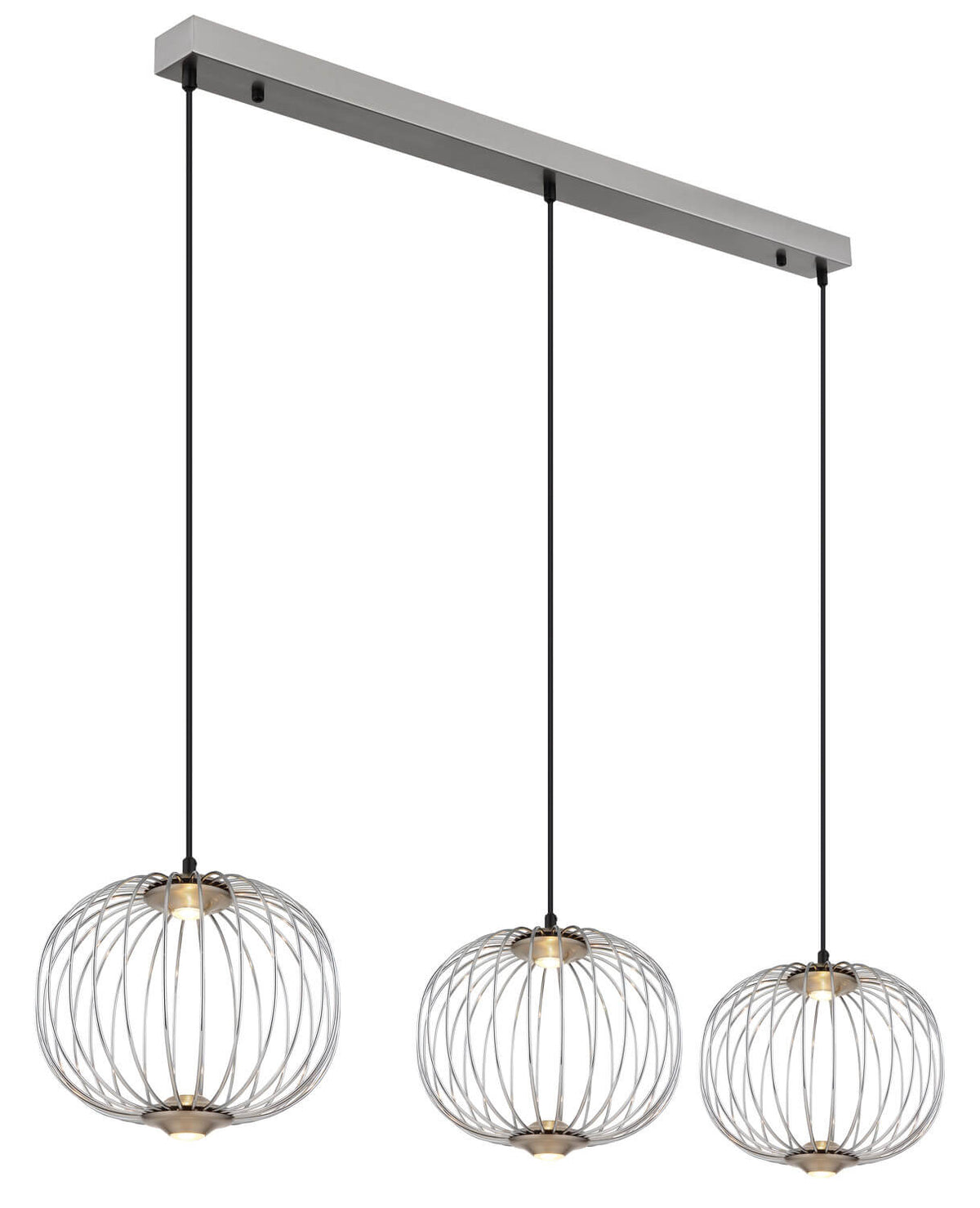 Suspension Galway nickel satiné (15652-3HN)
