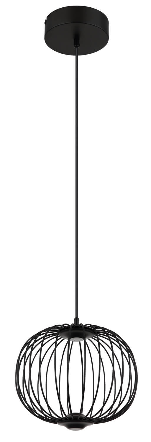 Vue rapprochée du bas de la cage montrant la finition noire mat
