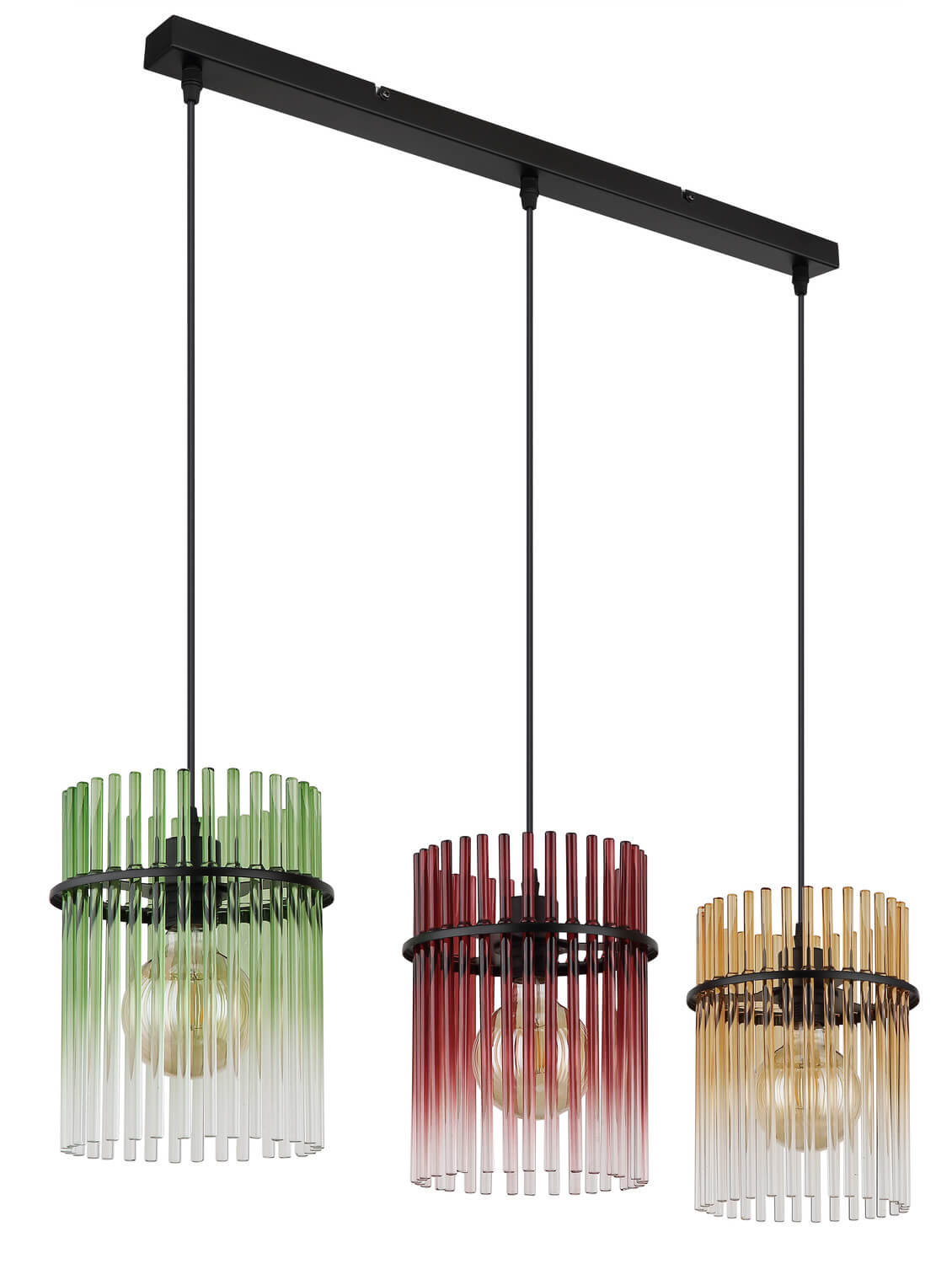 Suspension Gorley noire mat, H 140 cm (15698-3HMM)