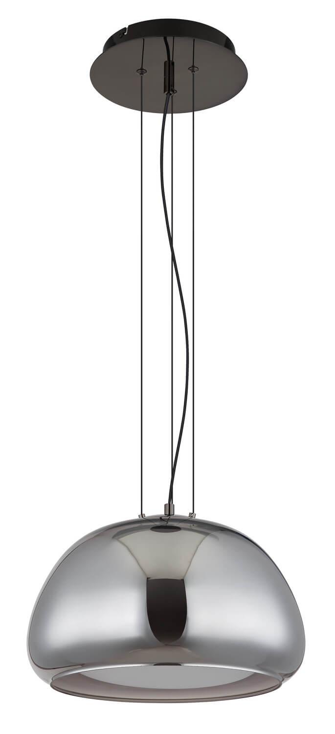 Suspension Avila noire et chromée (15743H1L)
