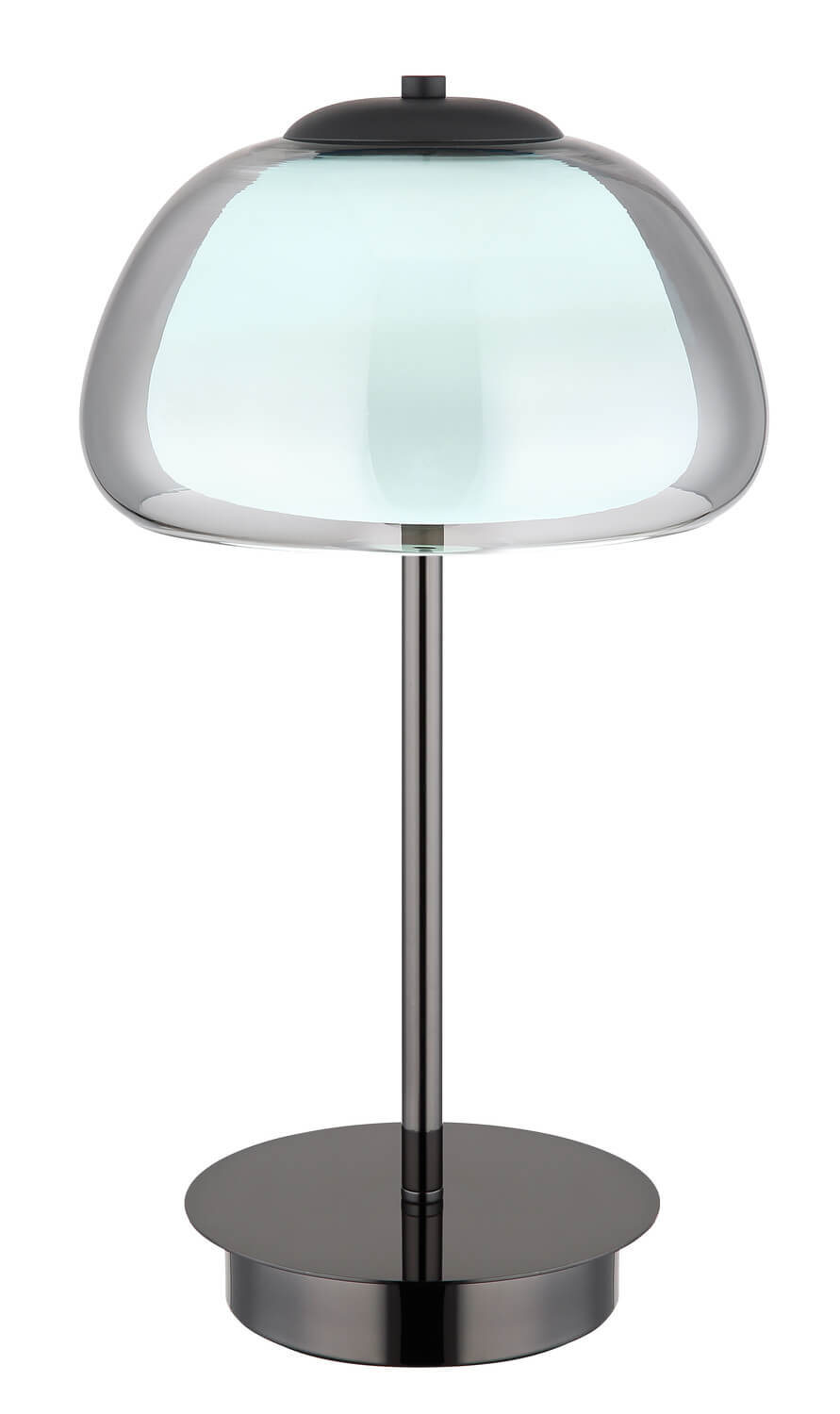 Lampe à poser Avila noire et chromée