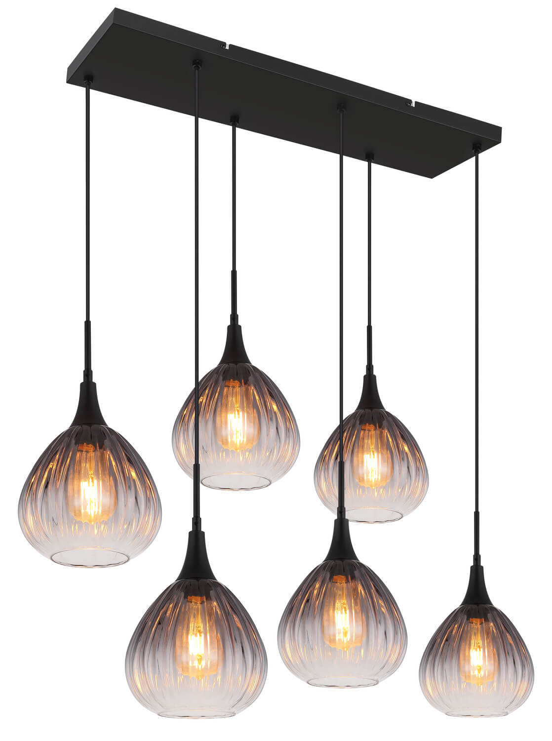 Suspension Olsen noire mat (15887-6H)