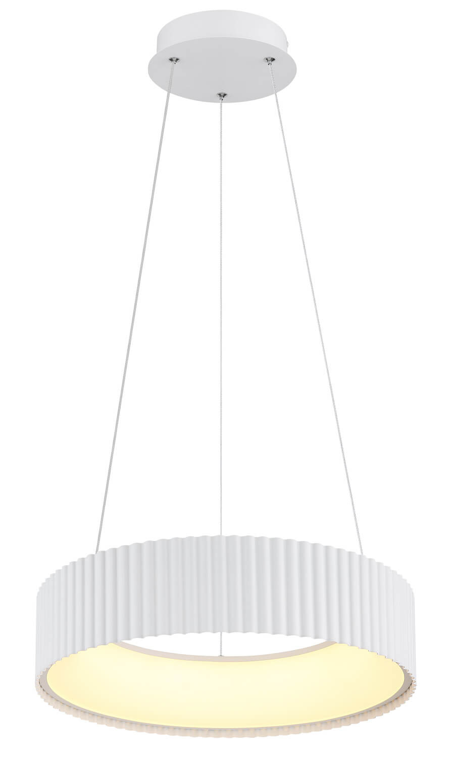 Suspension Kemp blanche mat