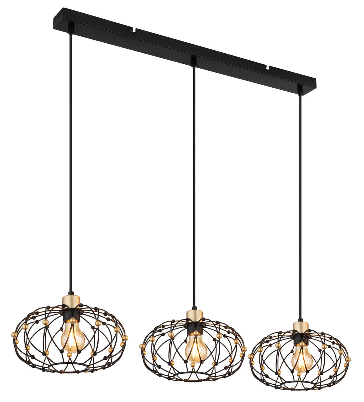 Suspension Greys noire mat (15966-3H)