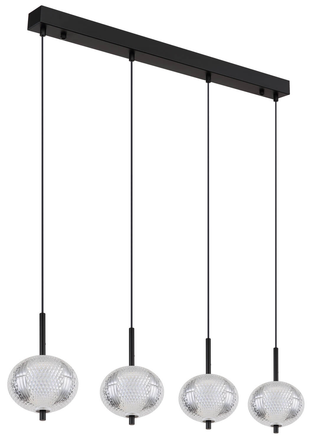 Suspension Aida noire mat, H 120 cm (16042-4H)