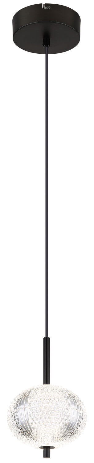 Suspension Aida noire mat, H 120 cm (16042H)
