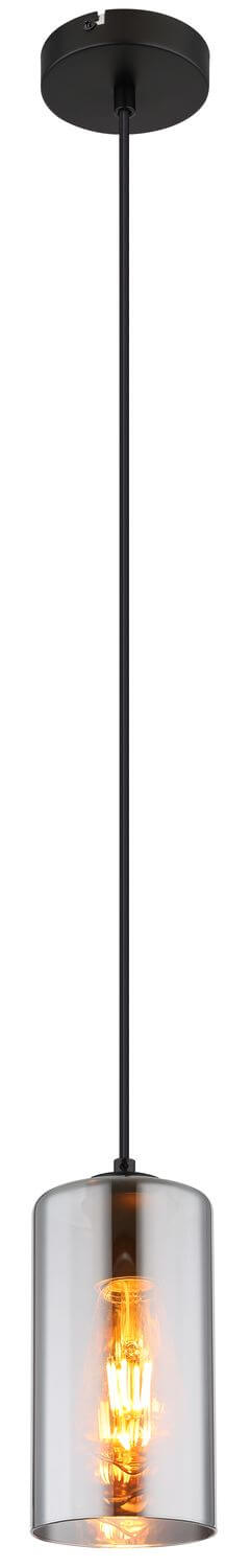 Suspension Olly noire mat