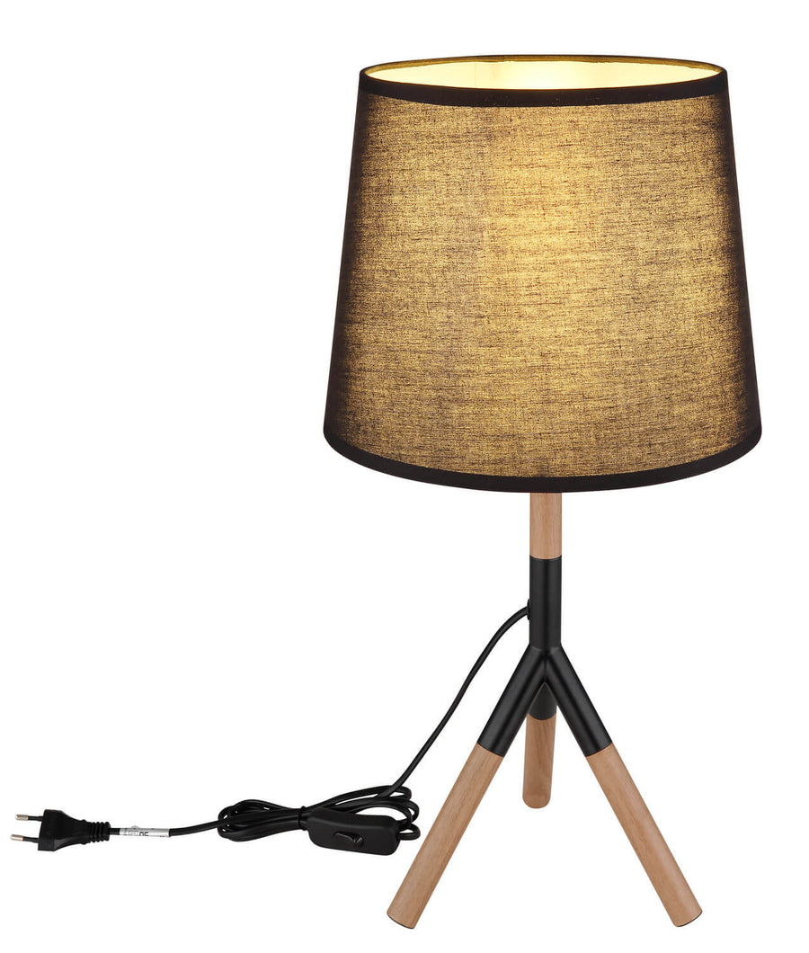 Lampe à poser Kikki noire mat