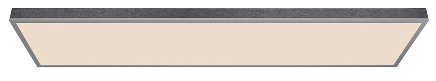Plafonnier Doro argenté, L 120 cm