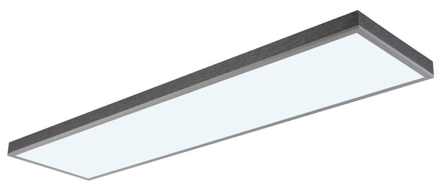 Plafonnier Doro argenté, L 120 cm