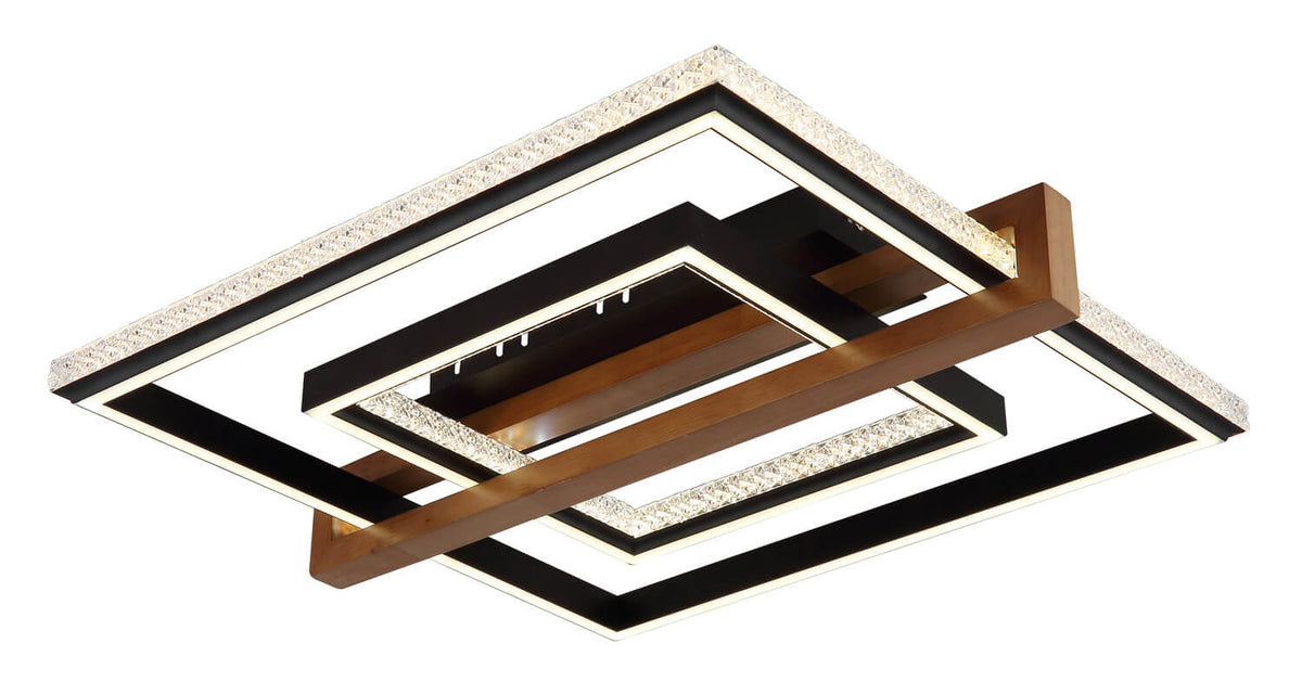 Plafonnier Deloris noir mat (48137)
