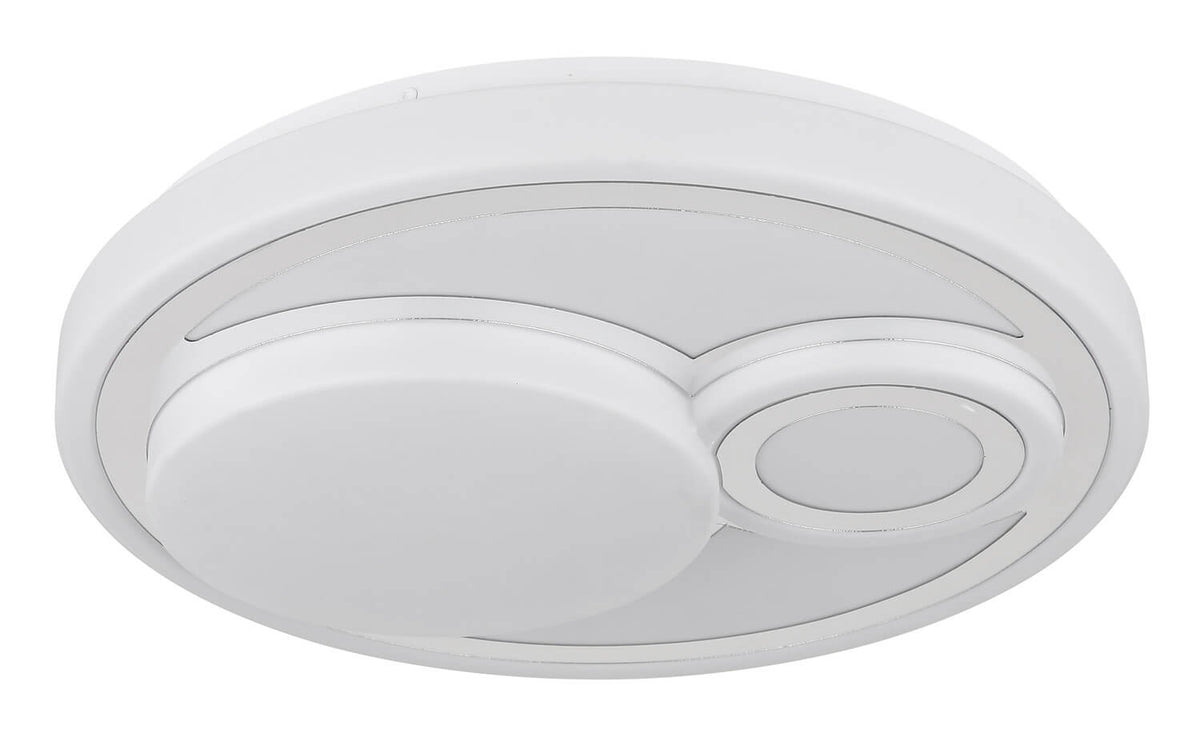 Plafonnier Ruiz blanc mat, Ø 38 cm
