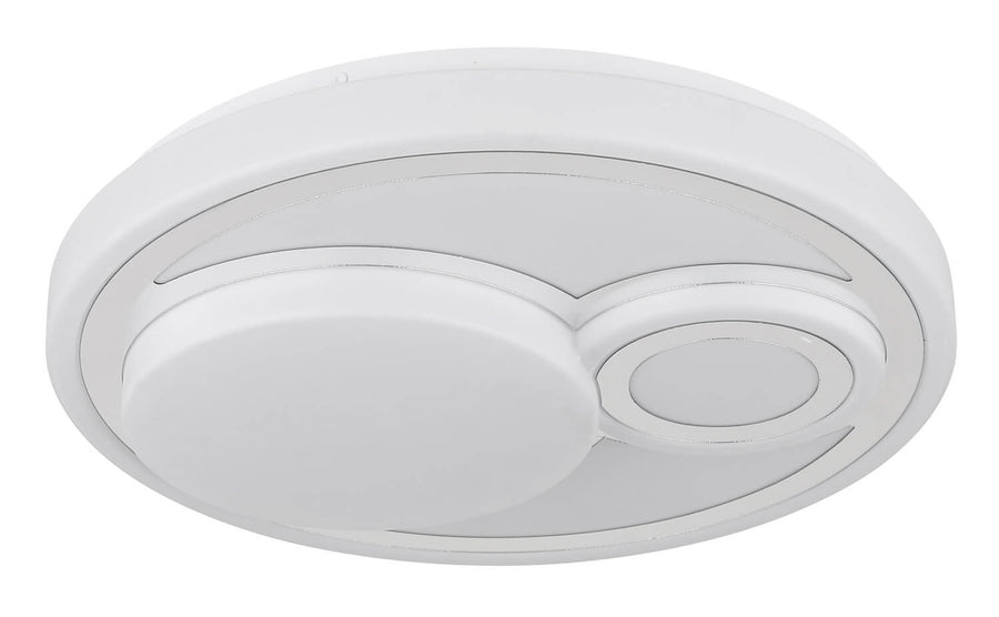 Plafonnier Ruiz blanc mat, Ø 38 cm