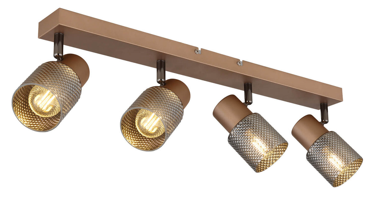Spot Satella marron, L 56 cm