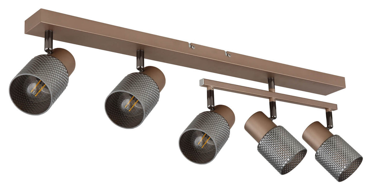 Spot Satella marron, L 70 cm