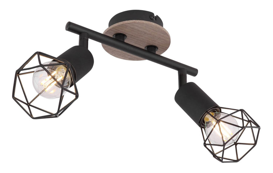 Spot Xara I noir, H 18 cm (54802S-2)