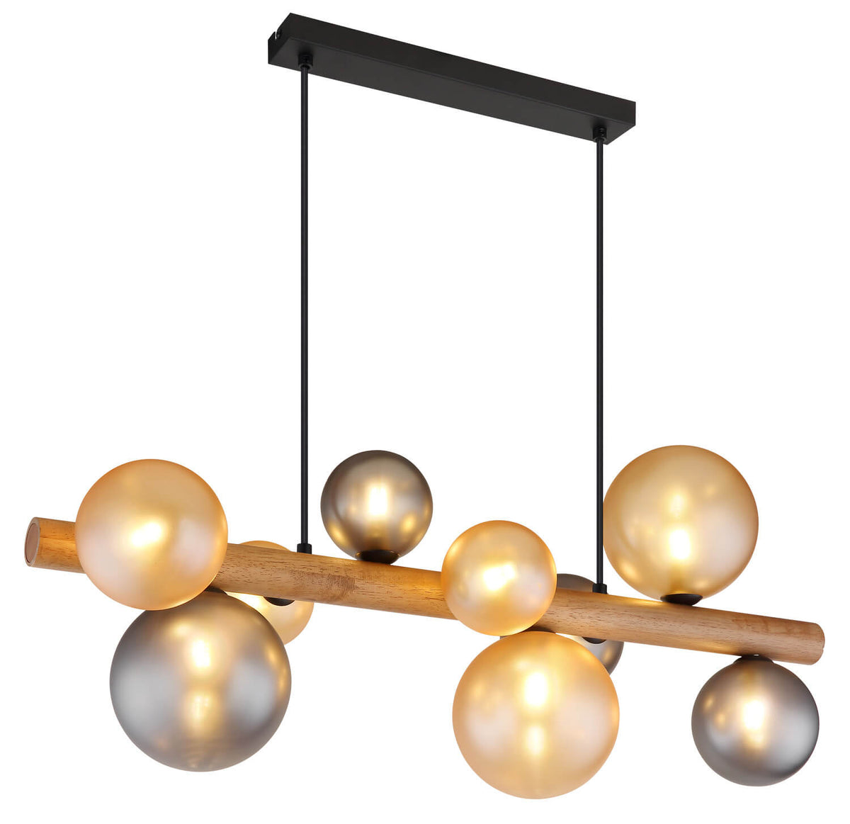 Suspension Riha noire mat