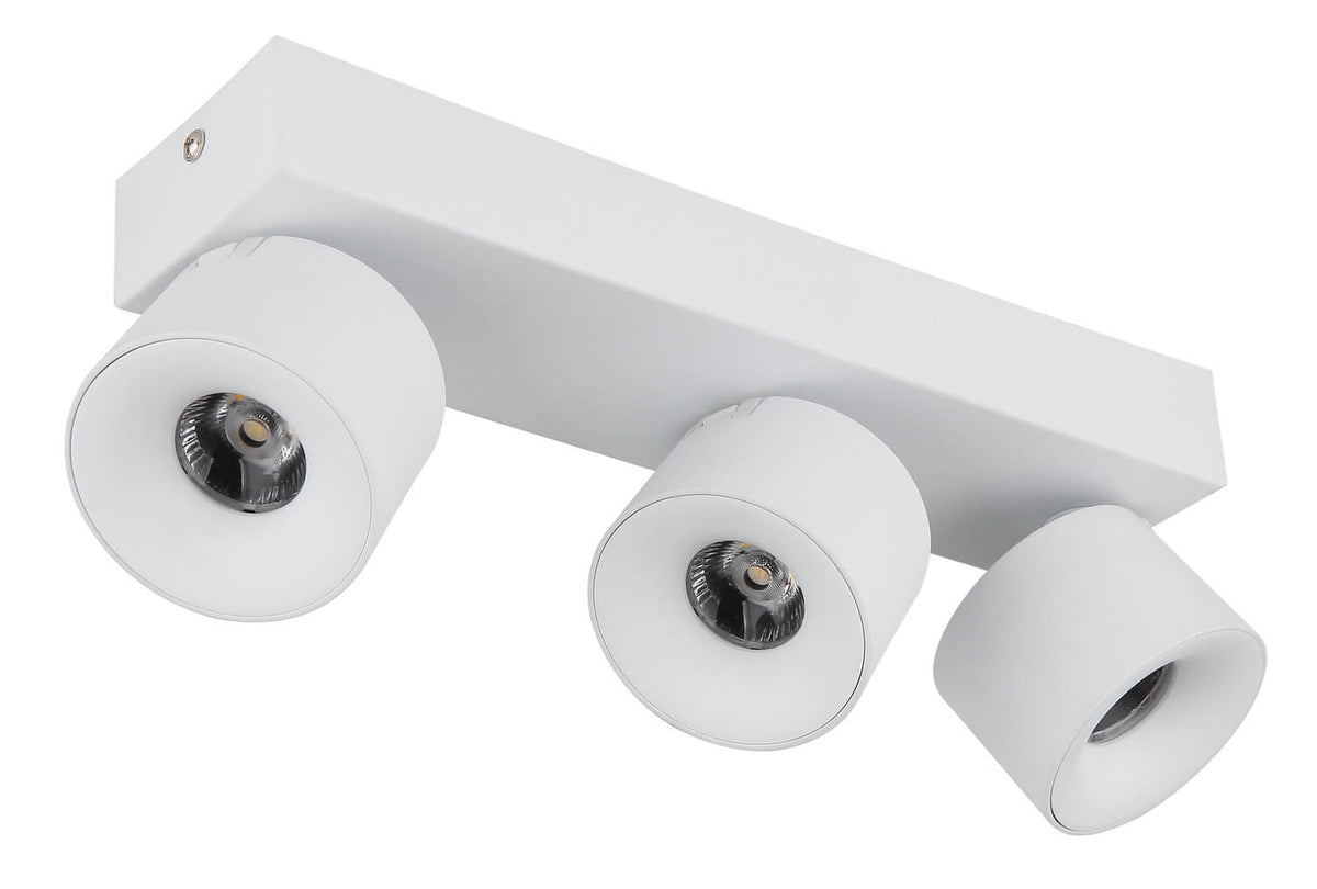 Spot Rae blanc mat, L 33 cm