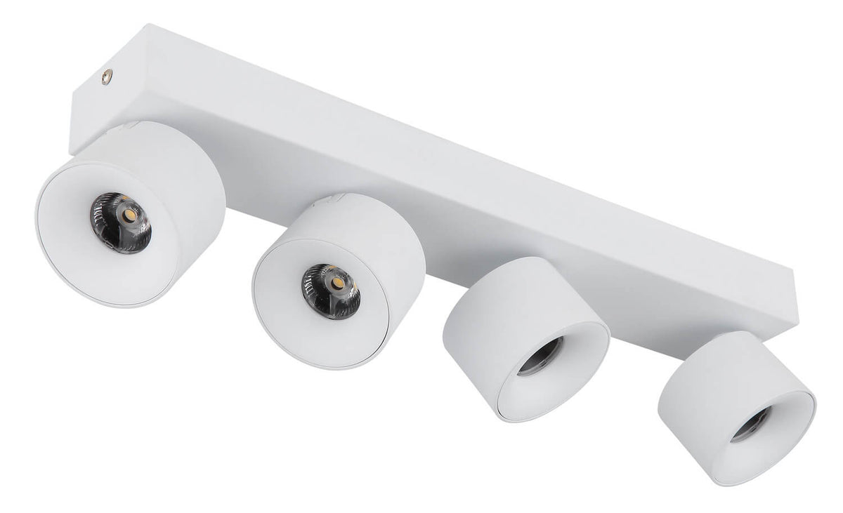 Spot Rae blanc mat, L 45,5 cm