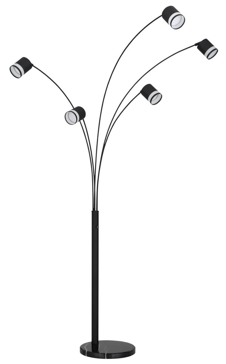 Lampadaire Lucero noir mat