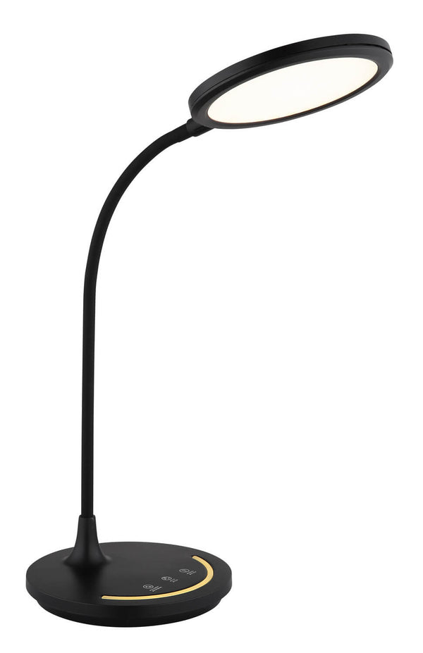 Lampe à poser Kenny noire mat