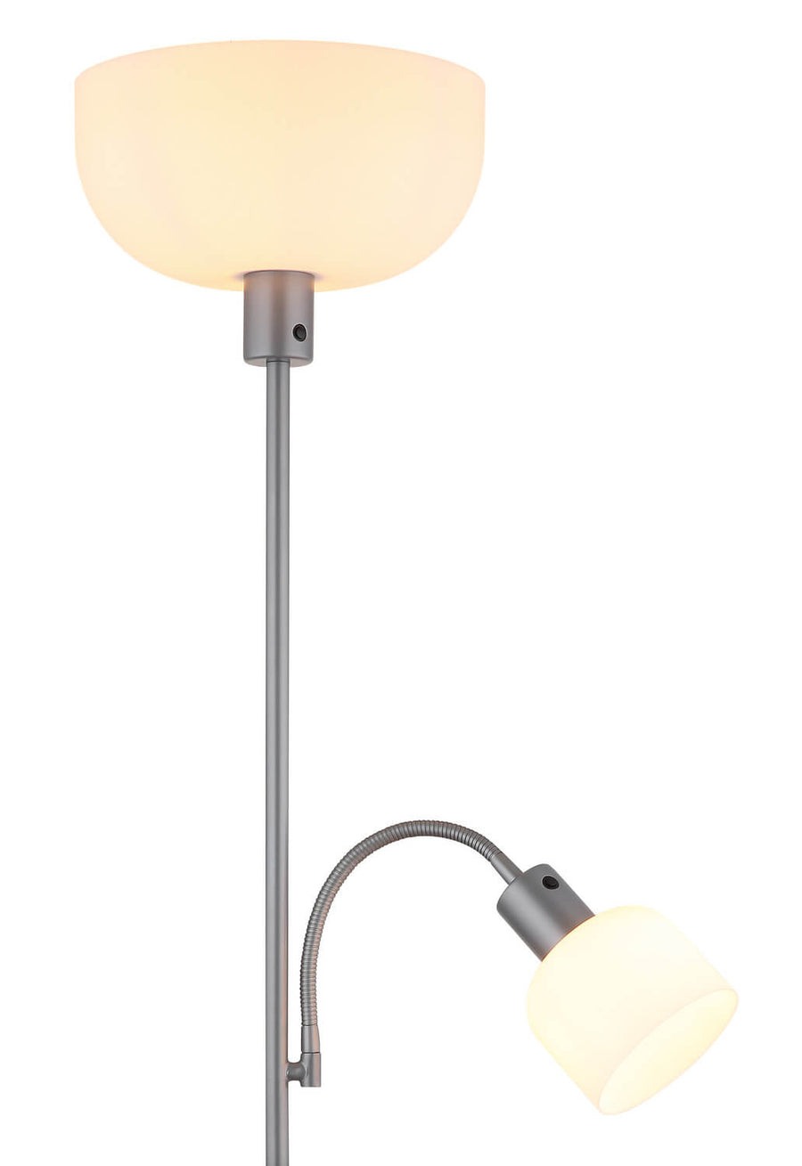 Lampadaire Hinton argenté