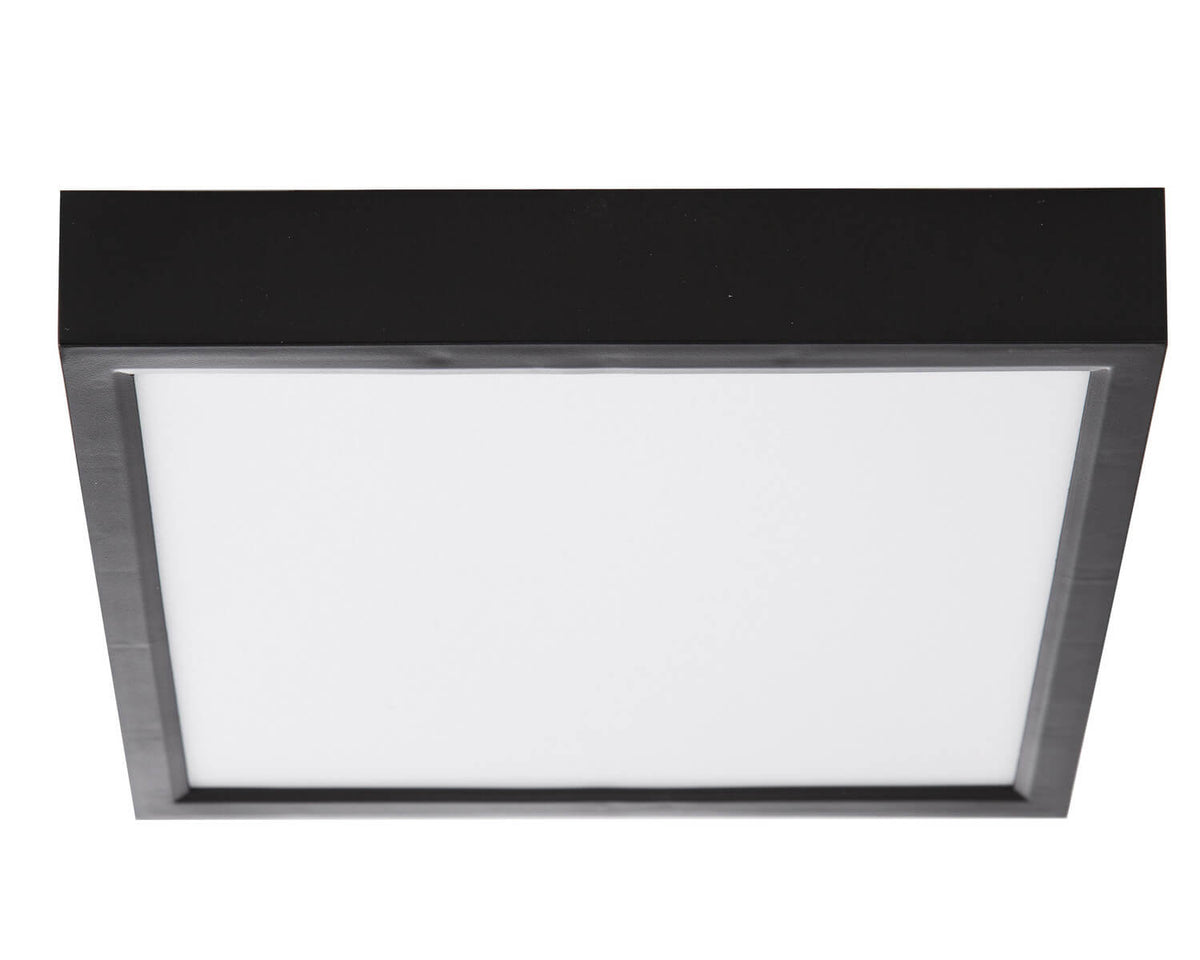 Plafonnier Puccy noir, L 23 cm