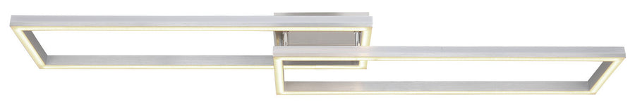 Plafonnier Salmos argenté et gris