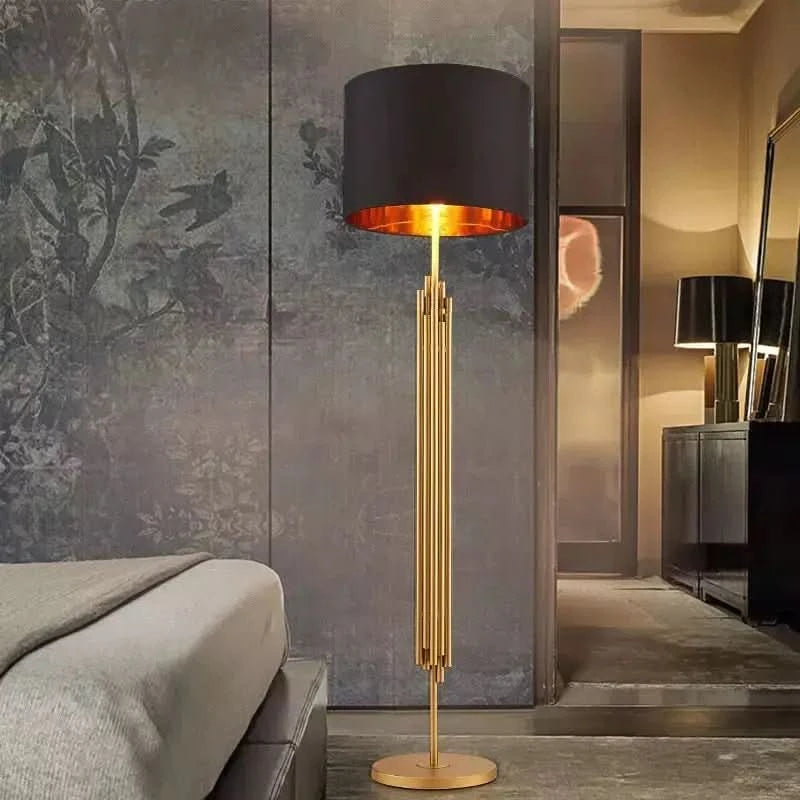 Grand Lampadaire sur Pied | Élégance Art Déco - Designix Lampadaire Grand | 165 x 45cm Blanc Froid