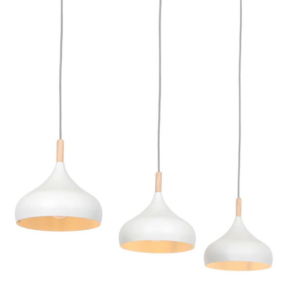 Bjorr White Three-Light Pendant